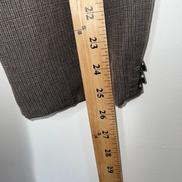 Banana Republic Men's Brown Linen Blend 2-Button Blazer Sports Coat Unstructured - Picture 14 of 16